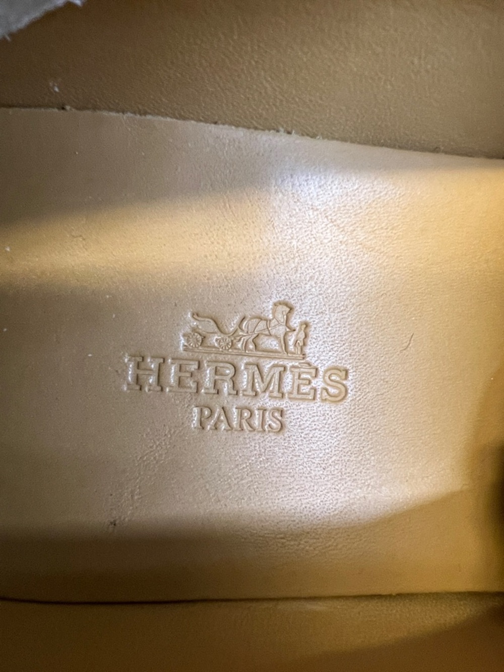Hermes Black and White Leather Two-Tone Penny Loafers - Picture 4 of 6